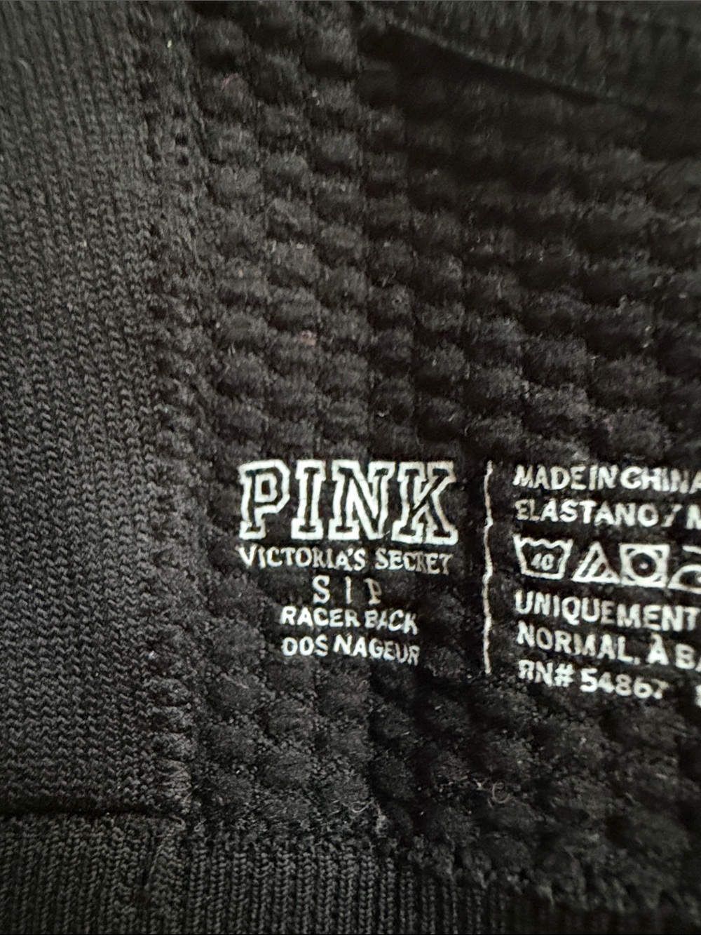 PINK Victoria’s Secret Black Racerback Bralette - Picture 7 of 7